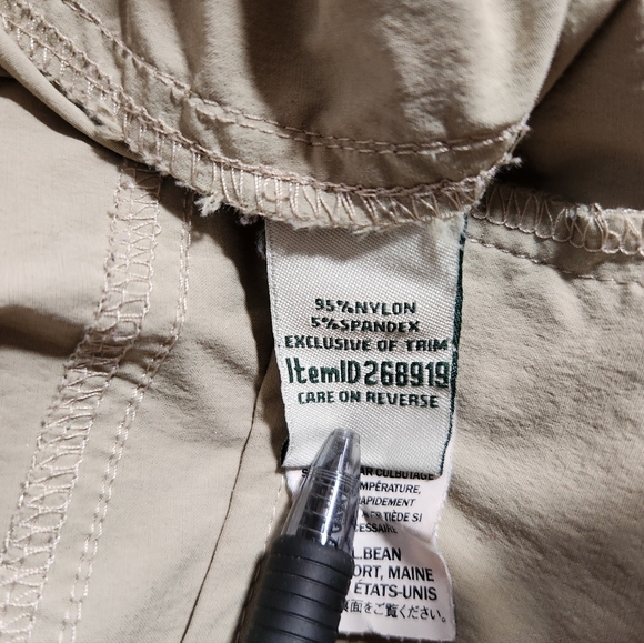 LL Bean Womens |18| Khaki Water-Repellent Midrise Straight Leg Trail Hiking Pant - Picture 10 of 10